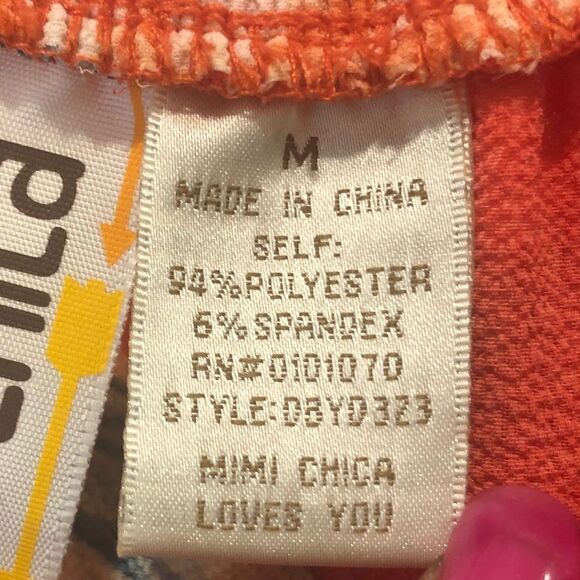 Mimi Chica orange floral off the shoulder maxi dress, size medium - Picture 14 of 14